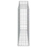 Arched Gabion Baskets 12 pcs 200x30x100/120 cm Galvanised Iron 3145440