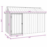 Bird Cage Anthracite 215 x 112 x 141 cm Galvanised Steel 4100923