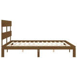 Bed Frame without Mattress Honey Brown 200x200 cm Solid Wood Pine 3193554