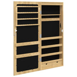 Mirror Jewellery Cabinet with LED Lights Wall Mounted 353234