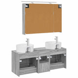 Bathroom Furniture Set 4 pcs Grey Sonoma 3406900