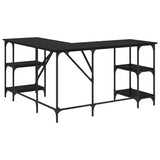 Desk Black Oak 139 x 139 x 75 cm Engineered Wood 882870