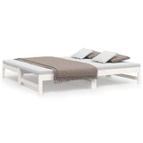 Pull-out Day Bed without Mattress White 2x cm 823420