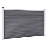 Garden Fence WPC 526x106 cm Grey 3053248