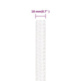 Boat Rope Full White 18 mm 50 m Polypropylene 152577
