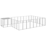 Dog Kennel Silver 15.73 m Steel 3082221