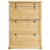 Shoe Cabinet Corona 99x32x138 cm Solid Wood Pine 4002788