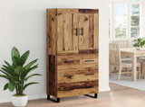 Highboard Old Wood 69.5 x 34 x 180 cm Engineered Wood 3415723