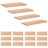 Stair Treads 16 pcs 70 x 30 x 2 cm Natural Solid Beech Wood 3446406