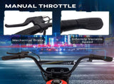 24V Electric Motorbike with Twist Grip Throttle, Music, Horn, 12" Pneumatic Tyres, 16km/h Max Speed T3398P348403