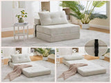 GOMYWAY Convertible Folding Sofa Bed with Pillow, Fold Out Sleeper Chair with Back Support, Tufted W2678P478600