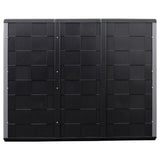 Garden Storage Cabinet Grey and Black 102x37x84 cm PP 151820