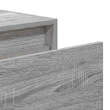 Wall-mounted Bedside Cabinets with LED Lights 2 pcs Grey Sonoma 860222