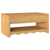 Coffee Table Drammen Oak 99 x 55 x 45 cm Solid Pine Wood 42003044