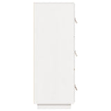 Highboard White 34x40x108.5 cm Solid Wood Pine 820168