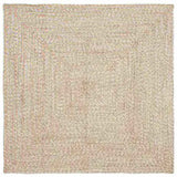 Area Rugs Natural and White 120 x 120 cm Jute 42010477