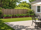 Raised Garden Bed Brown 400 x 40 x 24 cm cold-rolled steel 8006355