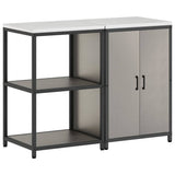 Kitchen Storage Set HATTEM 2 pcs Rusty Steel 3392693