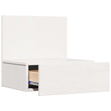 Bedside Table 2 pcs White 42 x 32.5 x 40 cm Solid pine wood 873496