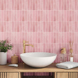 Rectangular Tile 50 pcs Pink 29 x 23 x 0.08 cm 42021259