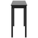 ZNTS Bar Table MDF Black 115x55x107 cm 240378