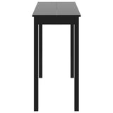 Bar Table MDF Black 115x55x107 cm 240378