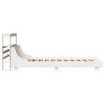 Bed Frame without Mattress White 90x190 cm Single Solid Wood Pine 3306442