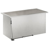Garden Planter with LED Silver 40 x 80 x 40 cm Stainless Steel 8008162