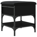 Shoe Bench Black 42x42x45 cm Engineered Wood 835182