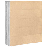 Bookcase Grey Sonoma 89x24x101.5 cm Engineered Wood 860405