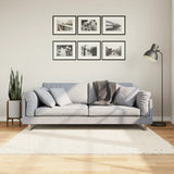 Shaggy Rug PAMPLONA High Pile Modern Cream 160x160 cm 375236