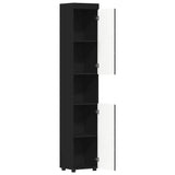 Bathroom Cabinet Set TULUM Black 37 x 31.5 x 203 cm 880352
