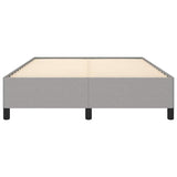 Bed Frame without Mattress Light Grey 137x190 cm Full Fabric 347104