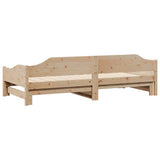 Daybed with Trundle without Mattress 80x200 cm Solid Wood 850902