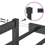 Metal Bed Frame without Mattress Black 160x200cm 373658