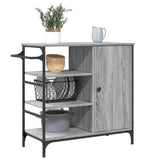 Kitchen Trolley Grey Sonoma 87.5x38.5x84.5 cm Engineered Wood 842389