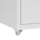 Mobile File Cabinet Grey 28x41x69 cm Metal 335917