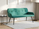 2 Seater Sofa with Metal Legs 2-Seater Turquoise Velvet 42051061