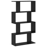 Book Cabinet Black Oak 70 x 24 x 129 cm Engineered Wood 879670