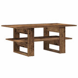 ZNTS Coffee Table Old Wood 102x55x42 cm Engineered Wood 855850