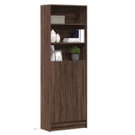 Highboard with LED Brown Oak 69x32.5x200 cm Engineered Wood 3307911