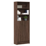 Highboard with LED Brown Oak 69x32.5x200 cm Engineered Wood 3307911