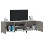TV Cabinet Concrete Grey 150x30x50 cm Engineered Wood 812631
