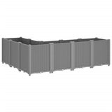 Garden Planter Light Grey 160x120x53 cm PP 367862