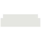 Bed Frame without Mattress White 180x200 cm Super King 3203768