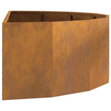 Planter Rusty 120 x 60 x 35 cm Weathering Steel 883688