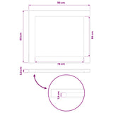 Rectangular Table Top 90 x 80 x 3.2 cm Rectangular 938311