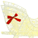 Reindeer Pull Sleigh Warm white 70 x 26 x 130 cm Acrylic 42019075