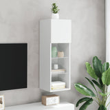 TV Cabinet with LED Lights White 30.5x30x90 cm 837001
