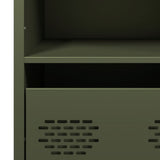 Highboard Olive Green 68x39x103.5 cm Steel 851386